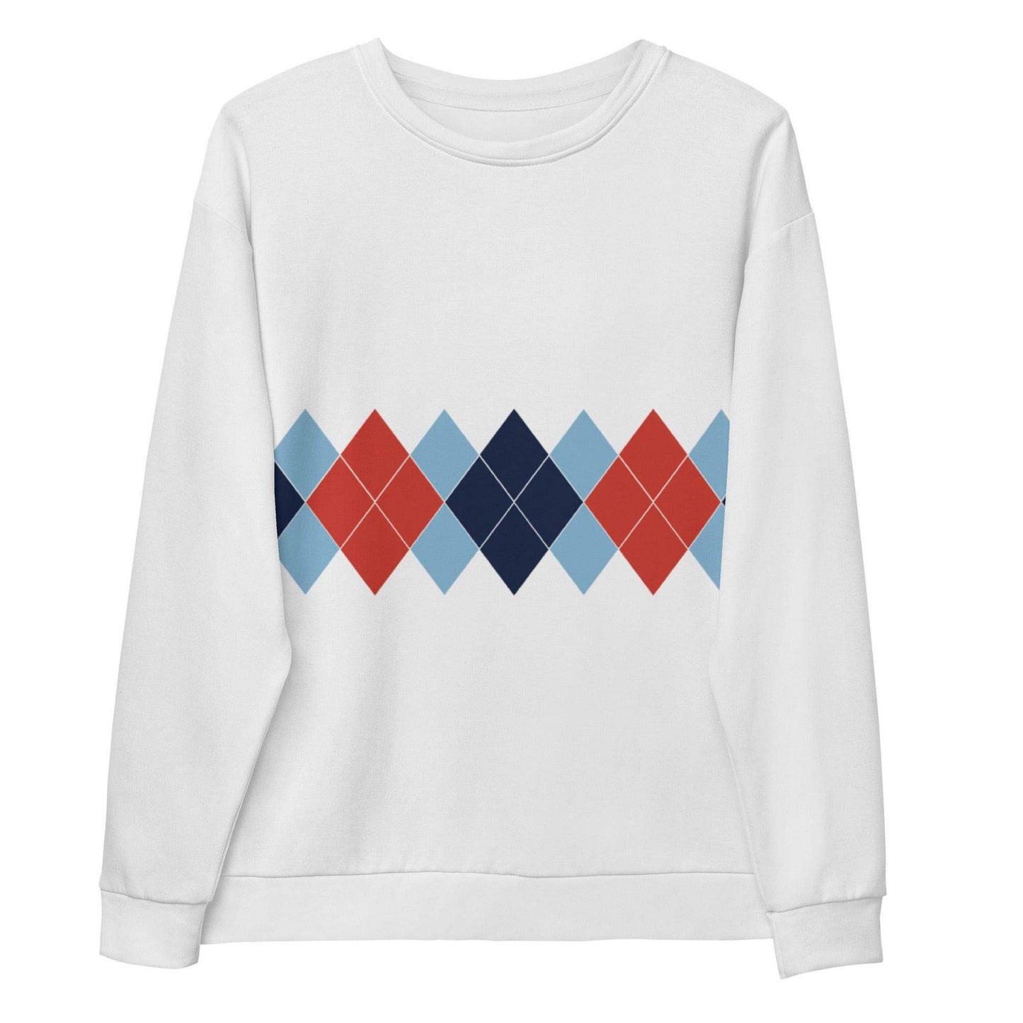 Ivan Lendl All Over Argyle Red Sweatshirt