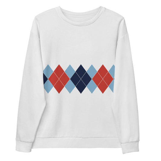Ivan Lendl All Over Argyle Red Sweatshirt