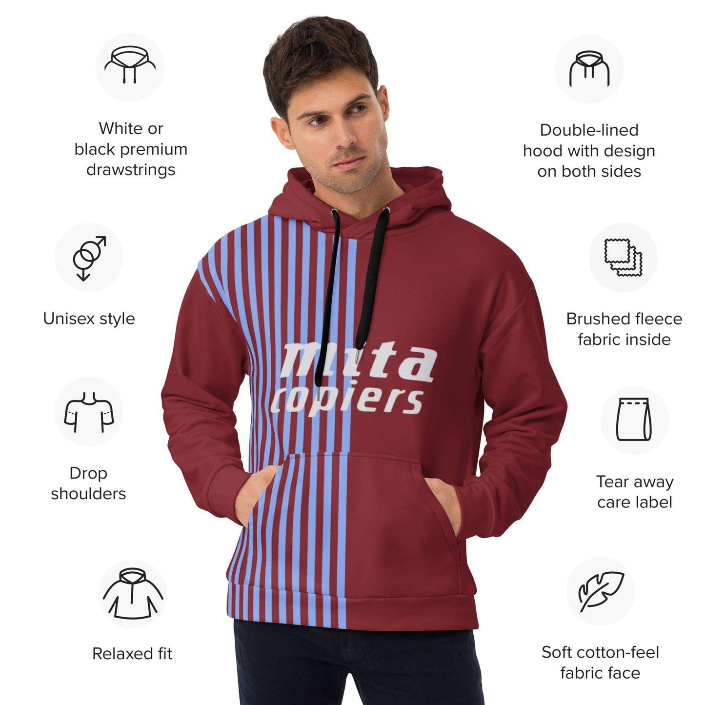 Aston Villa Retro Hoodie - Game Yarns