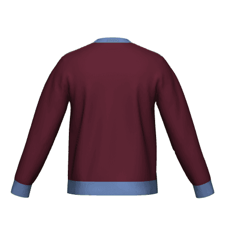 Aston Villa Retro Knitted Jumper - Game Yarns
