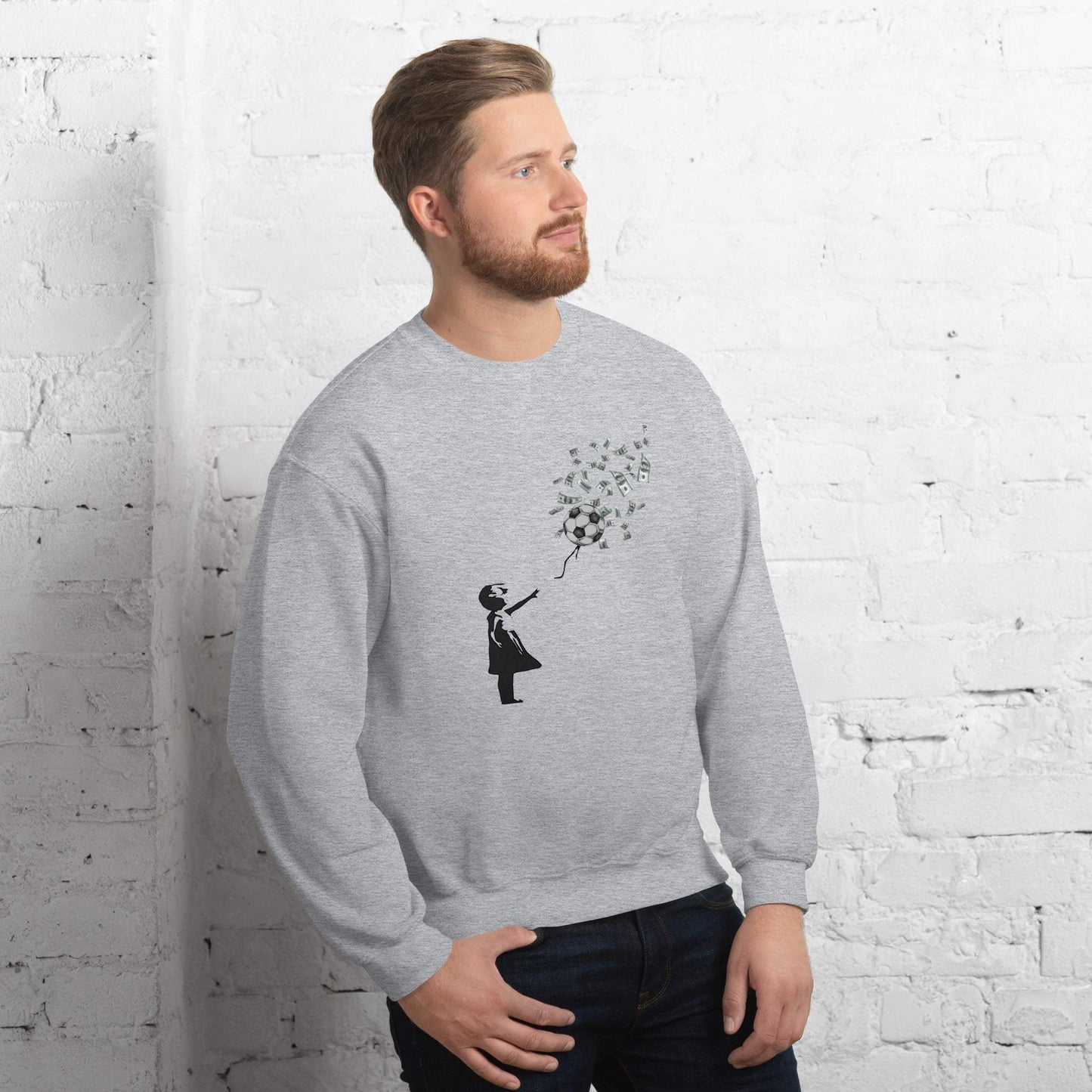 Banksy Money Stole Football Sweatshirt - Game Yarns
