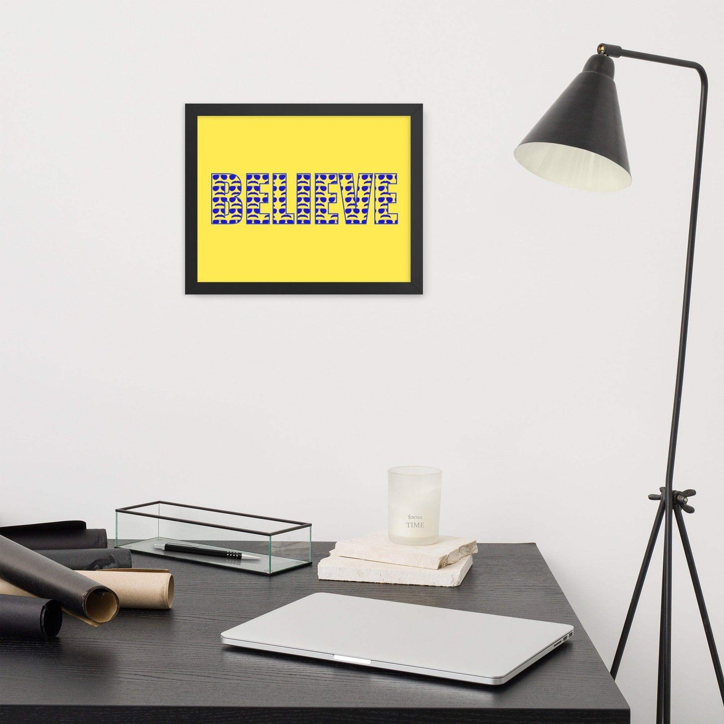 Believe Lasso Framed poster - Game Yarns