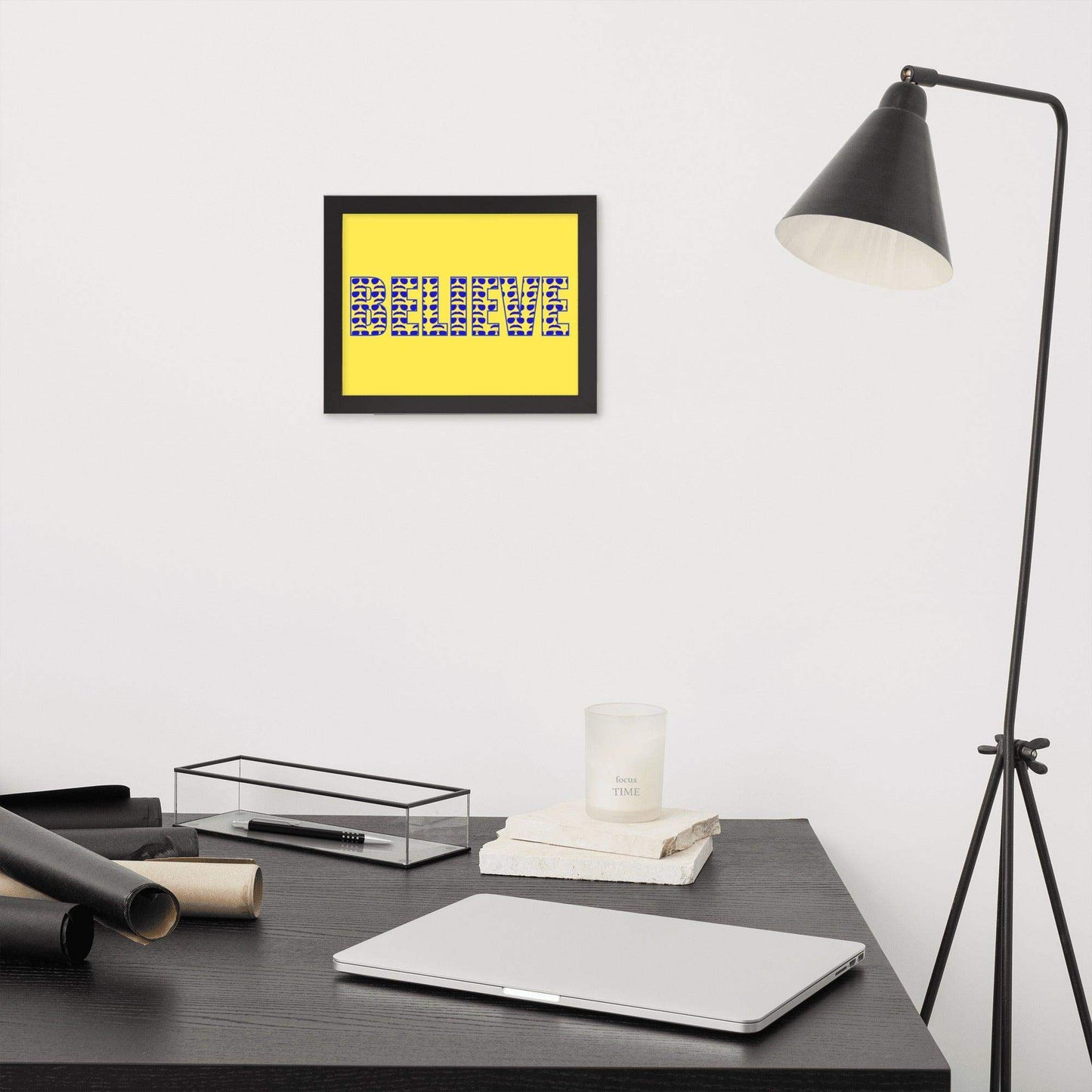 Believe Lasso Framed poster - Game Yarns