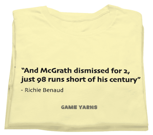 Classic Richie Benaud Game Yarns T-shirt - Game Yarns