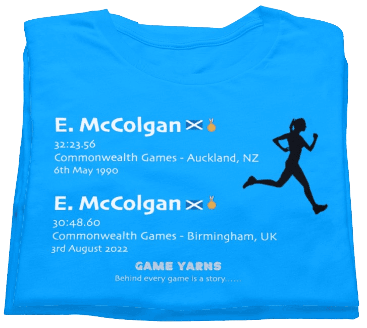 Eilish and Liz McColgan repeating history in the family Game Yarns T-shirt