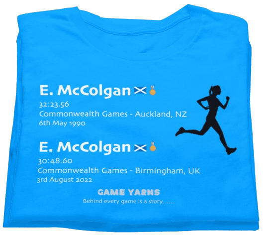 Eilish and Liz McColgan repeating history in the family Game Yarns T-shirt