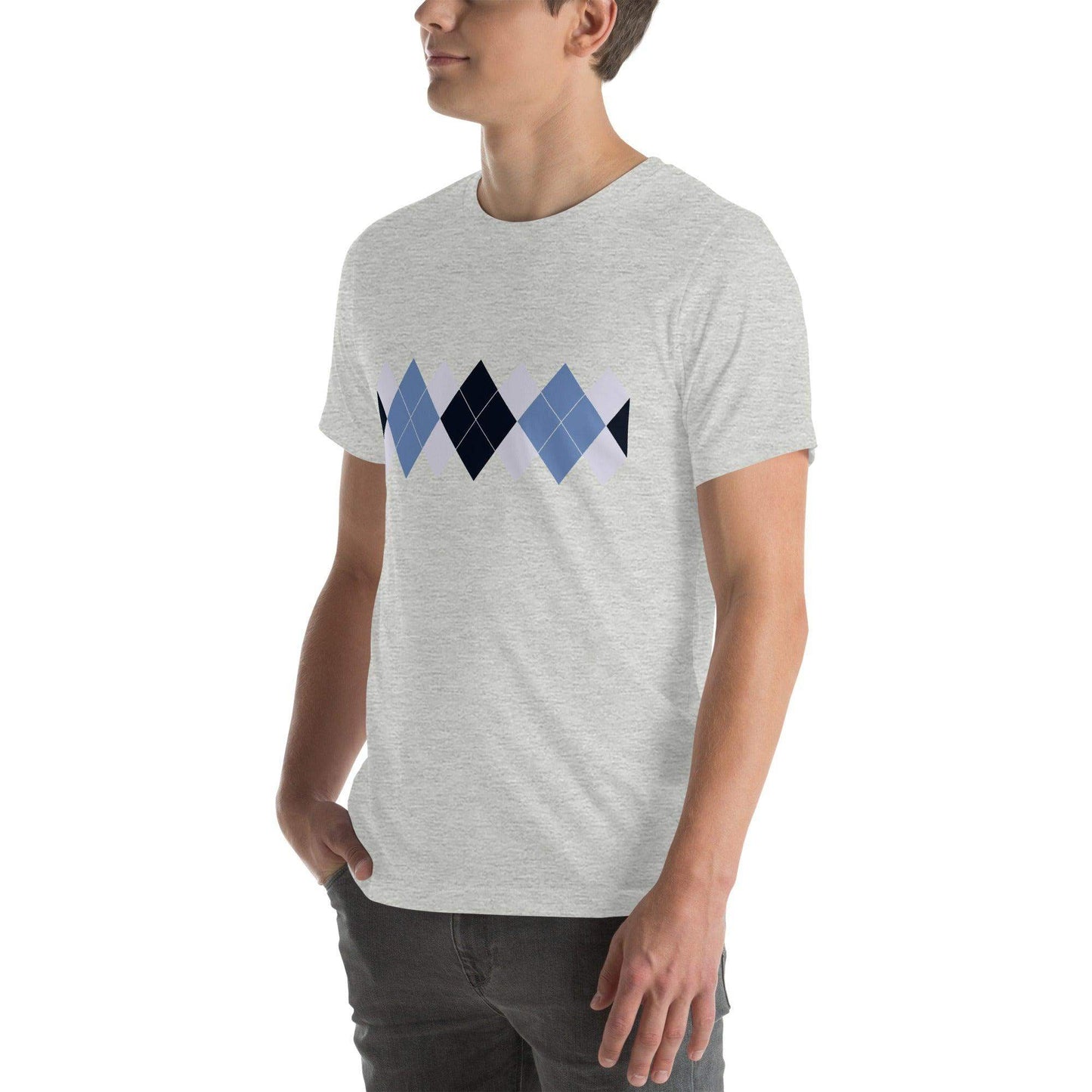 Ivan Lendl Argyle Retro Blue t-shirt - Game Yarns