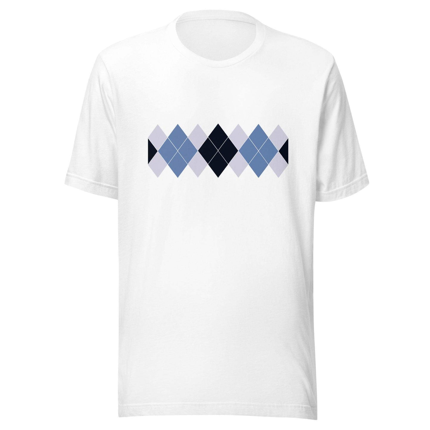 Ivan Lendl Argyle Retro Blue t-shirt - Game Yarns