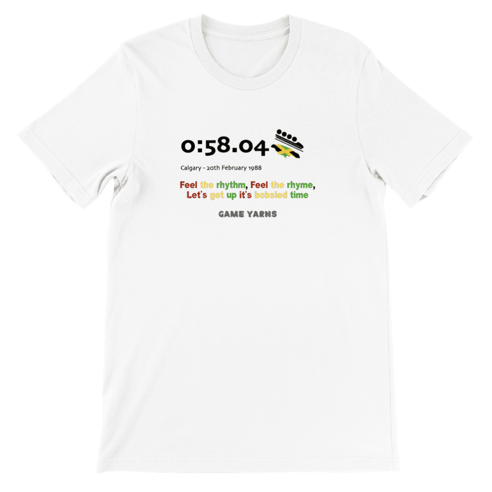 Jamaica Calgary 1988 Bobsled Game Yarns T-shirt