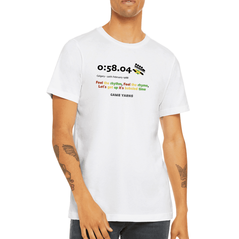 Jamaica Calgary 1988 Bobsled Game Yarns T-shirt