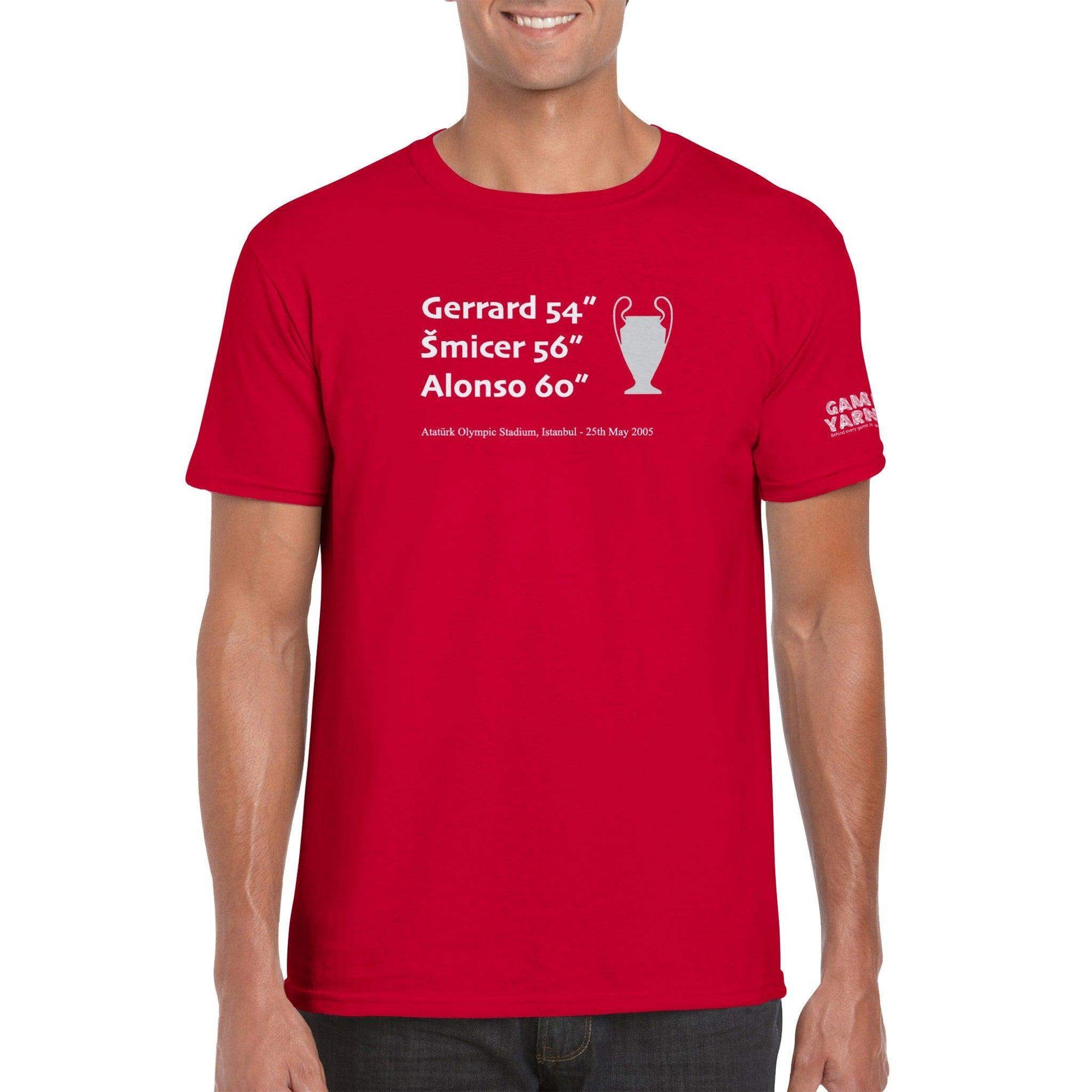Liverpool Istanbul Miracle 2005 T-shirt by Game Yarns for football fans