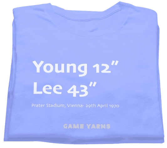 Manchester City 1970 Cup Winners Cup Game Yarns T-shirt