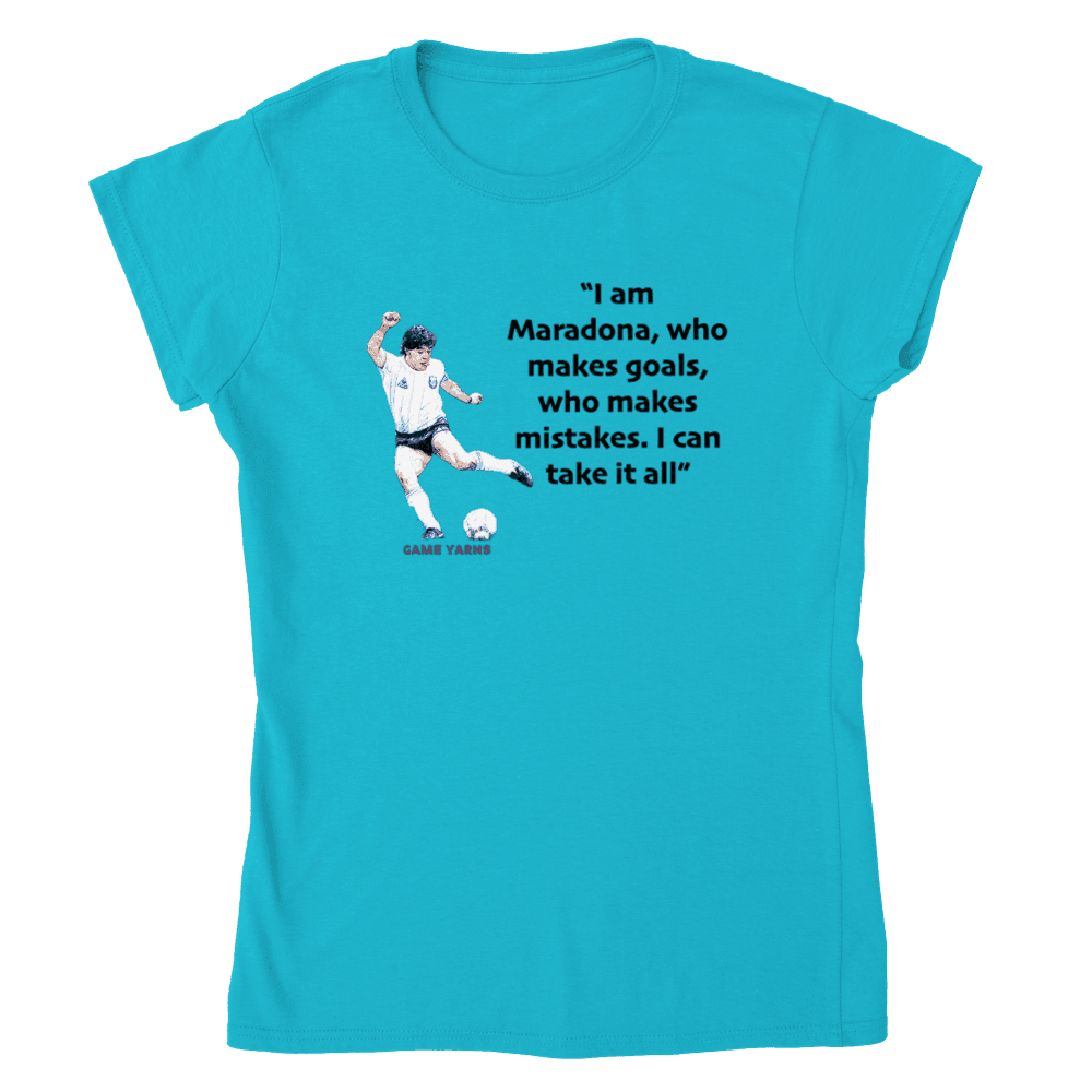 Maradona Inspiration Women's Tee - Game Yarns