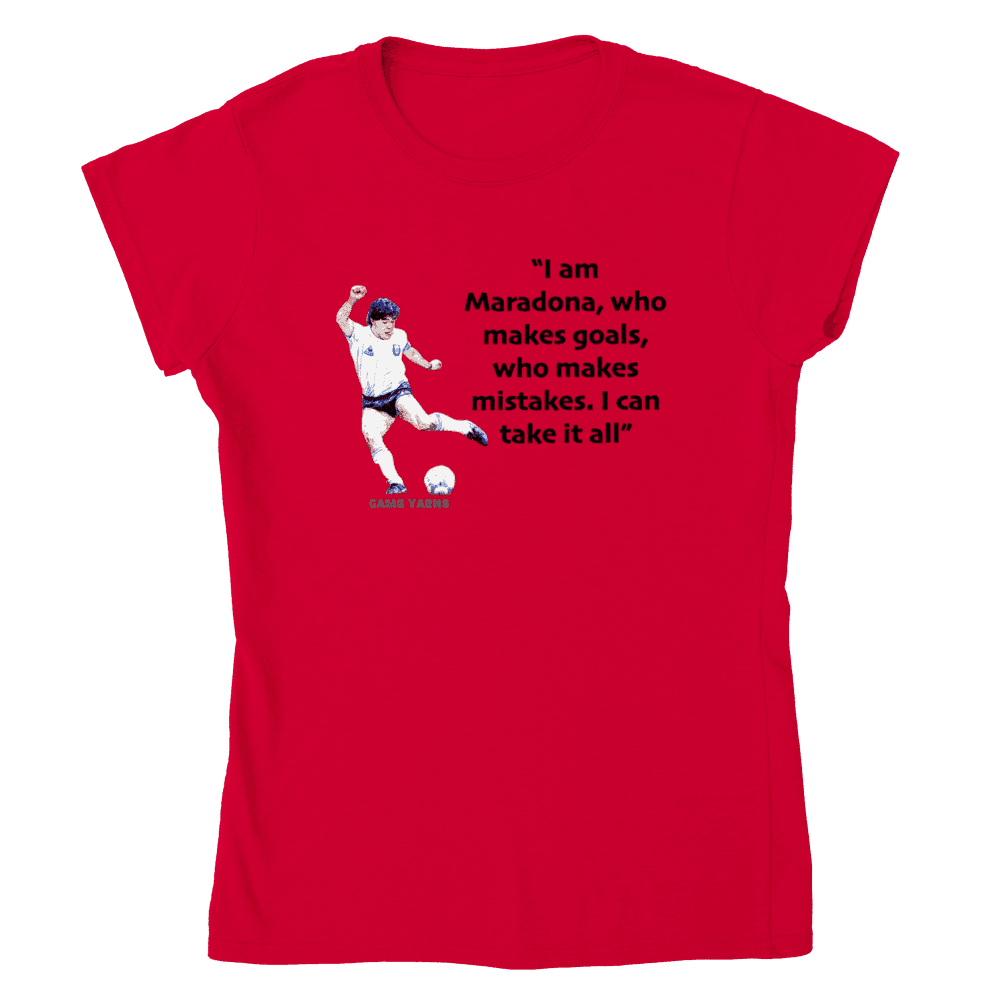 Maradona Inspiration Women's Tee - Game Yarns