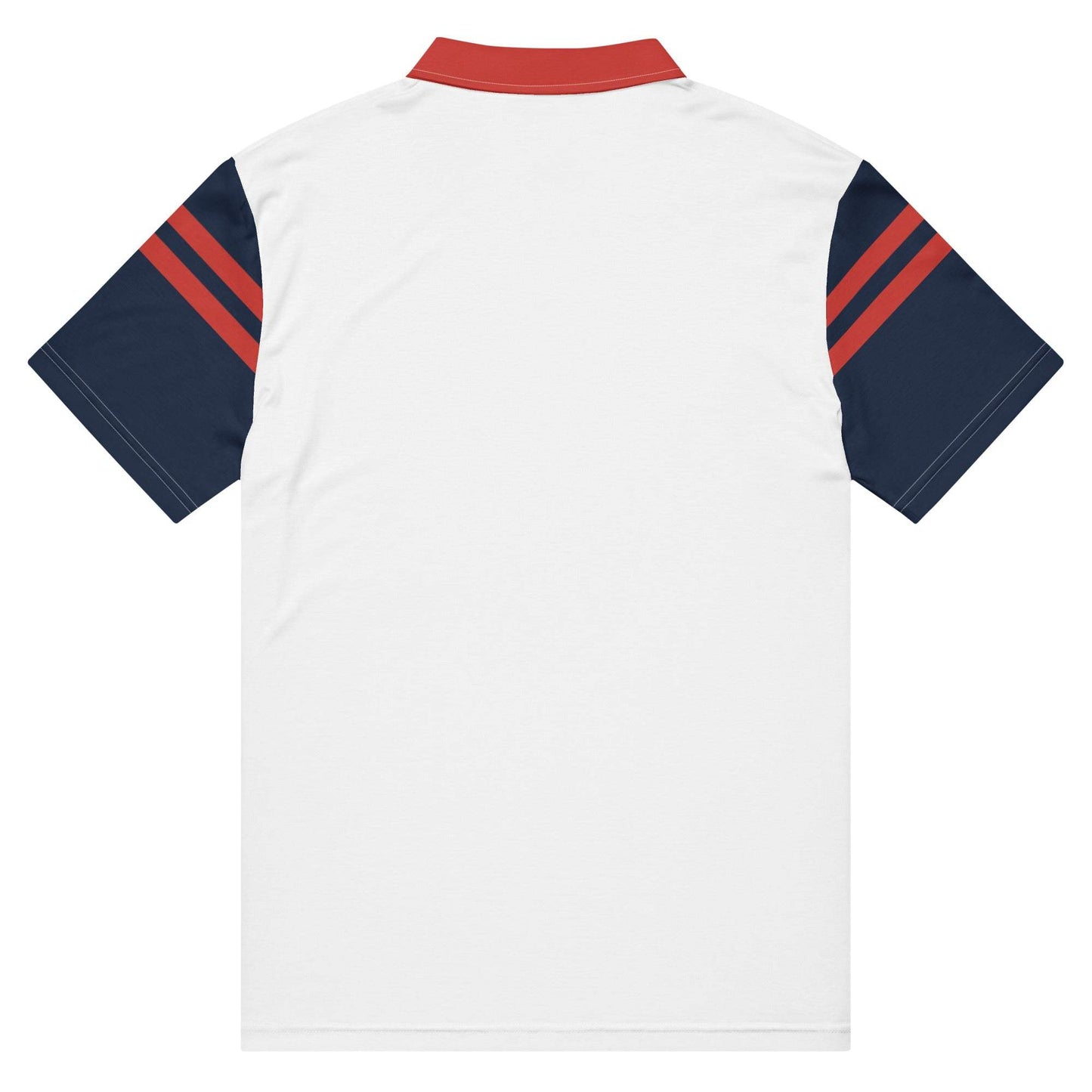 McEnroe Cortona Blue Red Polo Shirt - Game Yarns