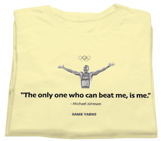 Micheal Johnson belief. Never doubt yourself Game Yarns t-shirt