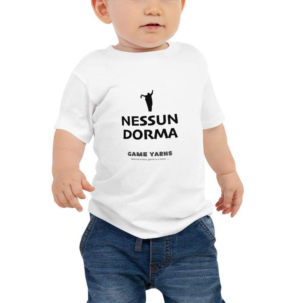 Nessun Dorma (Let no one sleep) Baby T-Shirt - Game Yarns