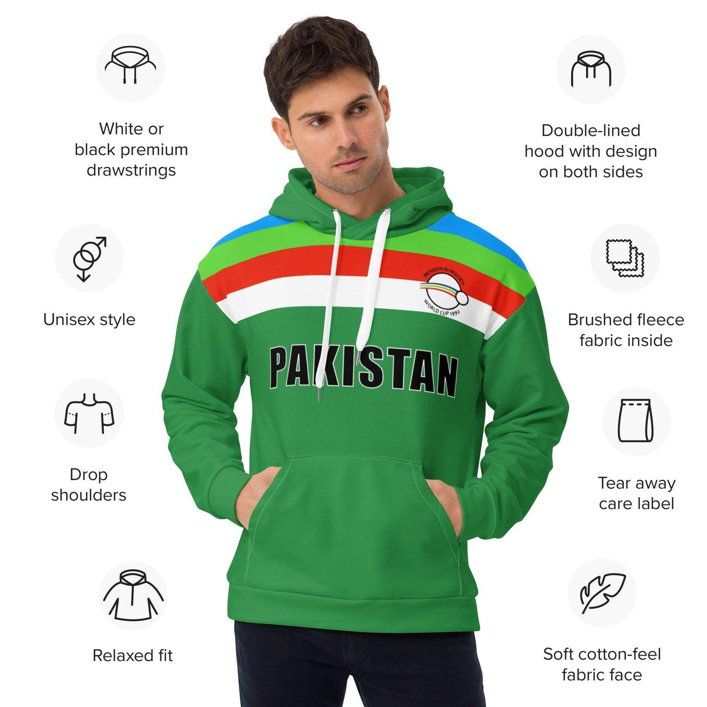 Pakistan Retro Cricket Hoodie - Game Yarns