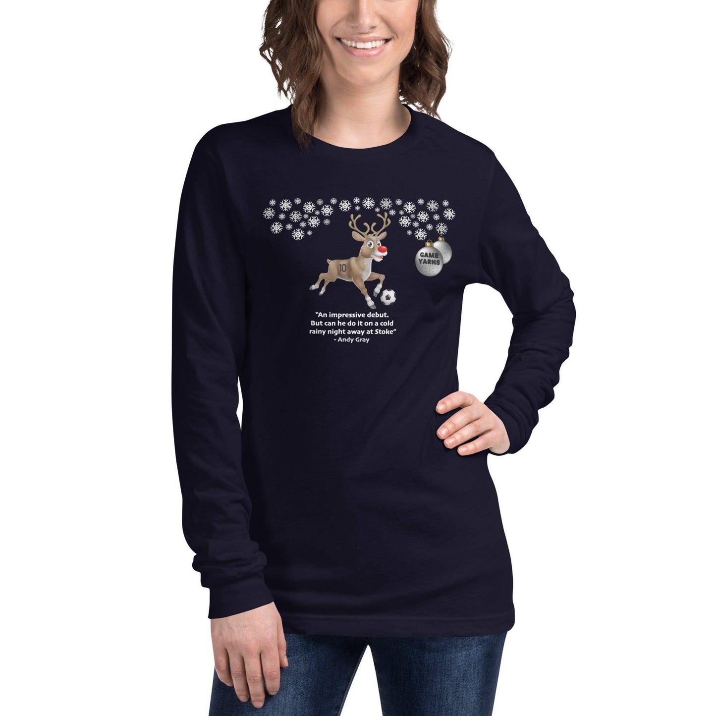 Rudolph Away at Stoke Longsleeve - Game Yarns