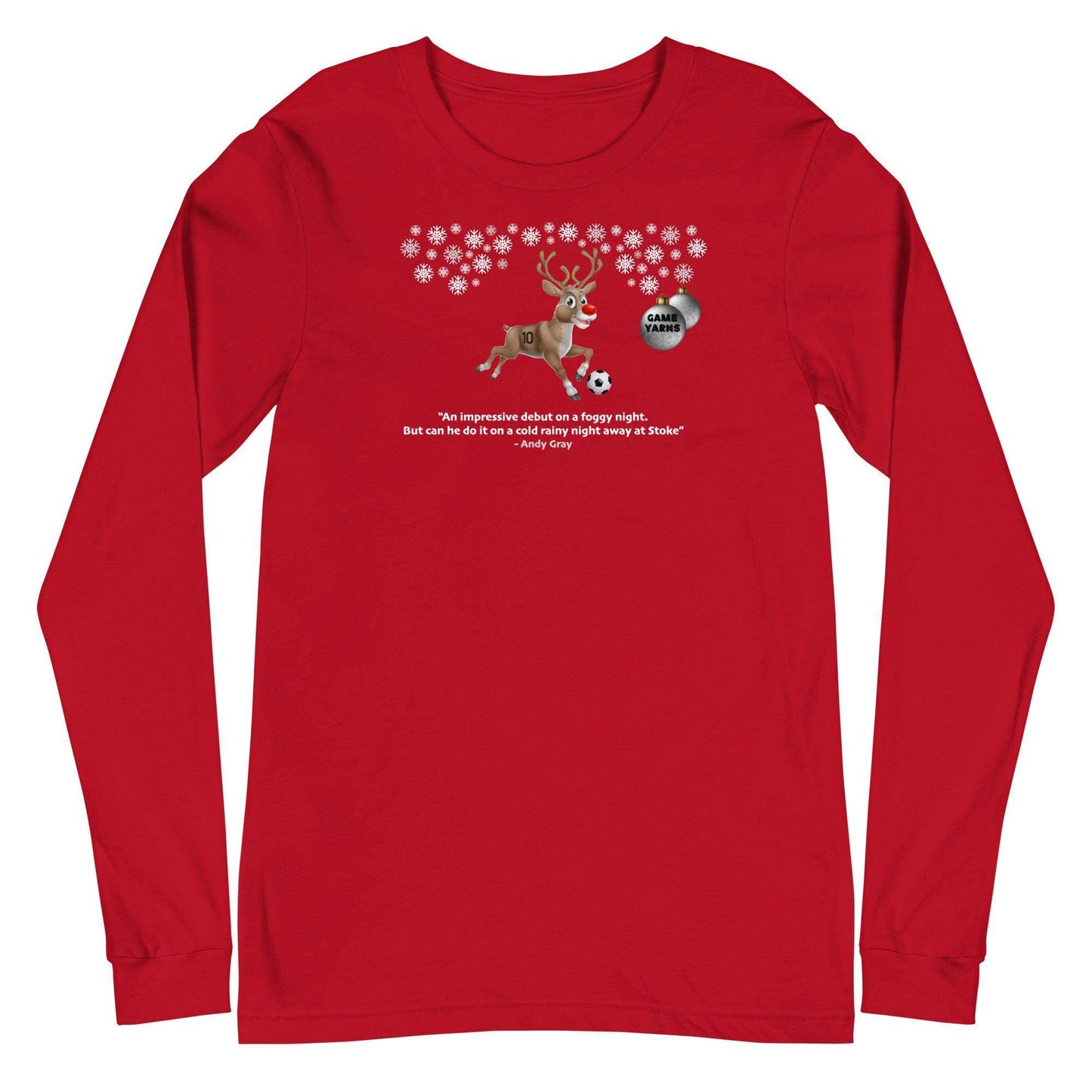 Rudolph Away at Stoke Longsleeve - Game Yarns