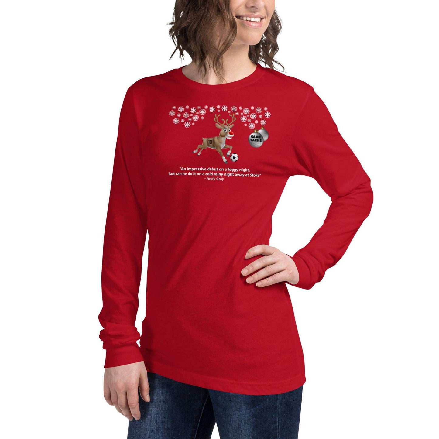 Rudolph Away at Stoke Longsleeve - Game Yarns