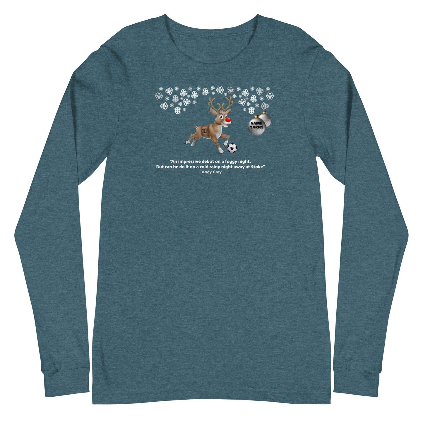 Rudolph Away at Stoke Longsleeve - Game Yarns