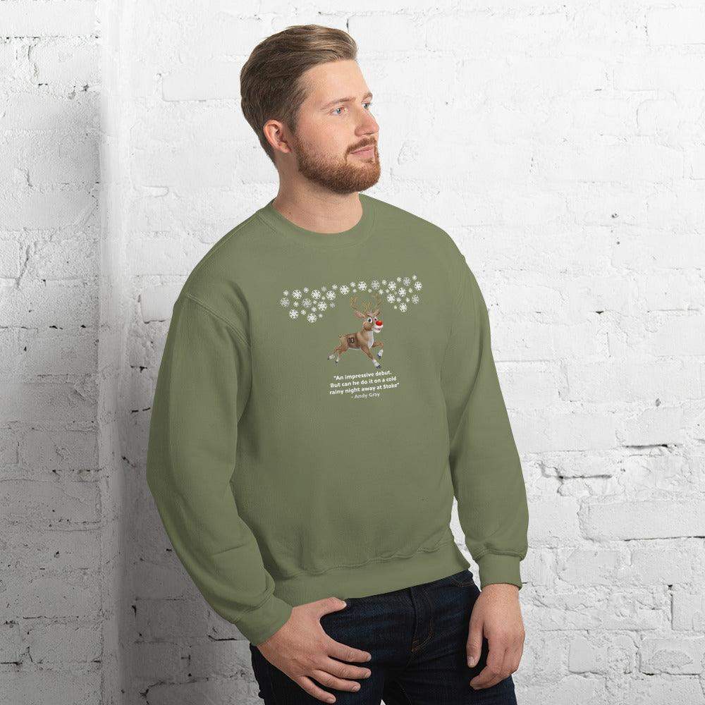 Rudolph Away at Stoke Sweatshirt - Game Yarns