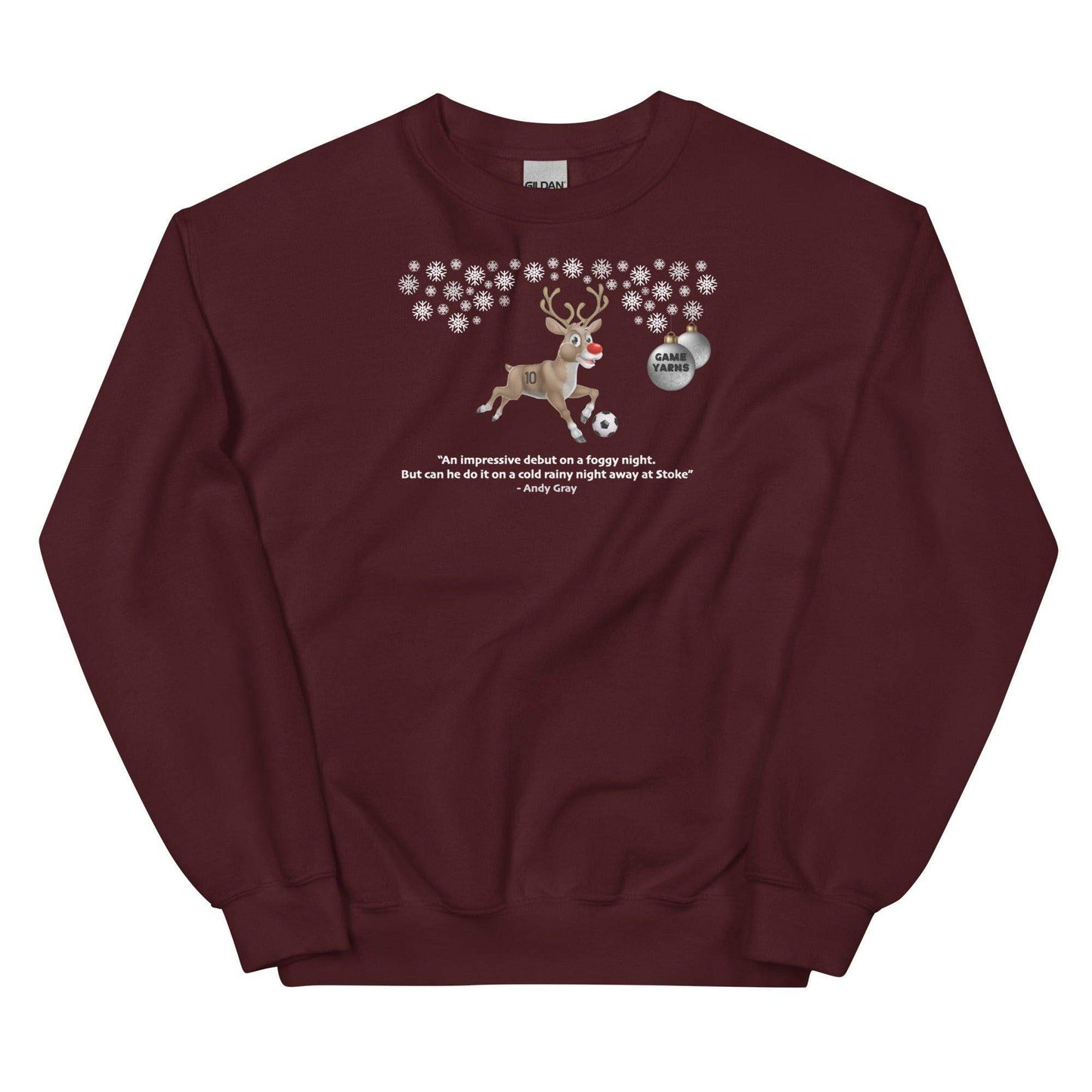 Rudolph Away at Stoke Sweatshirt - Game Yarns