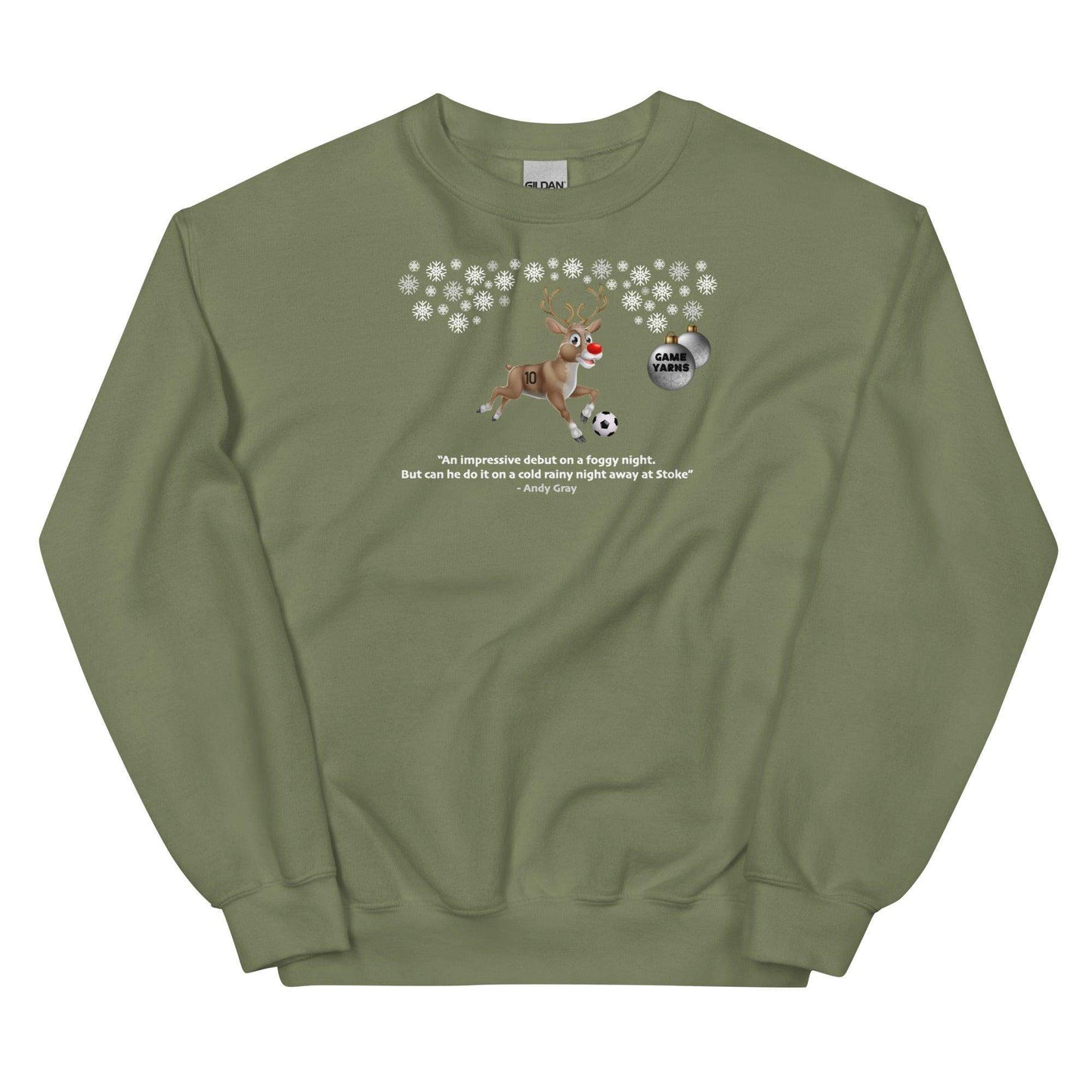 Rudolph Away at Stoke Sweatshirt - Game Yarns
