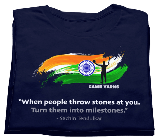 Sachin Tendulkar Cricket Motivation T-shirt by Game Yarns