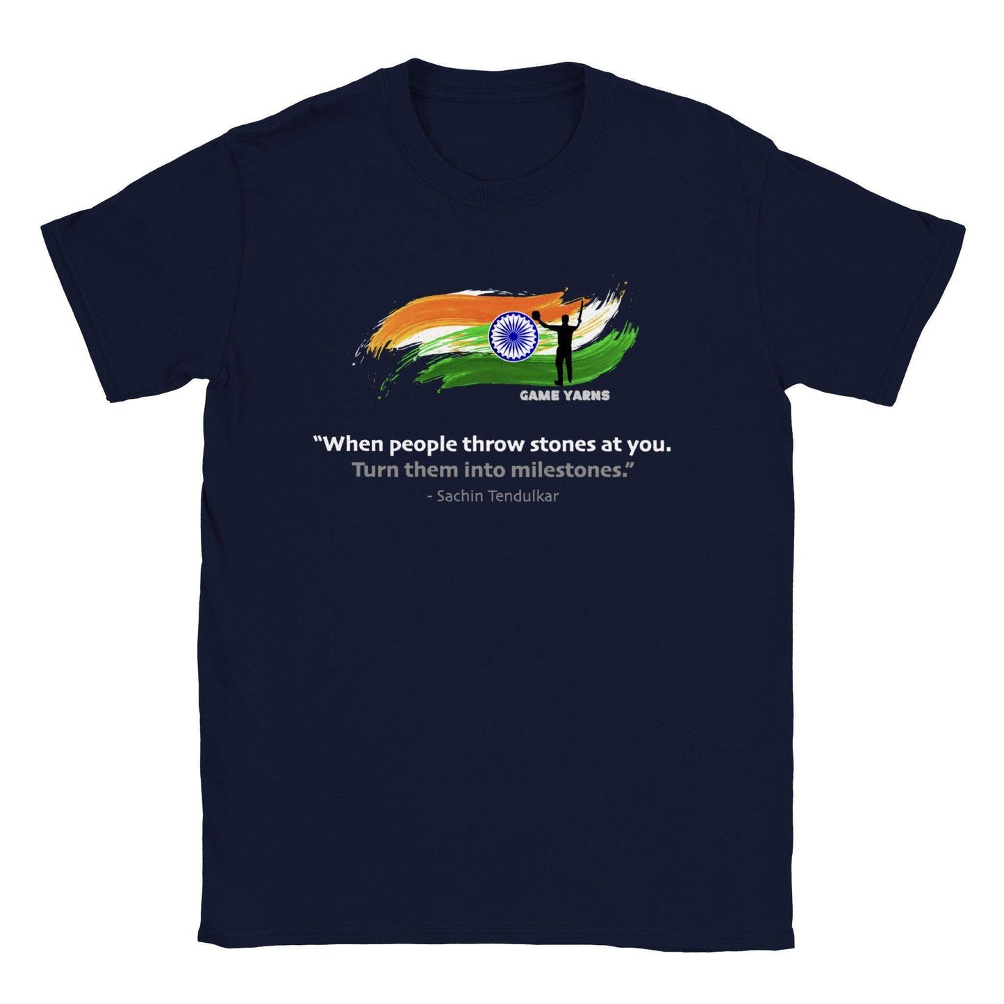 Sachin Tendulkar Cricket Motivation T-shirt by Game Yarns