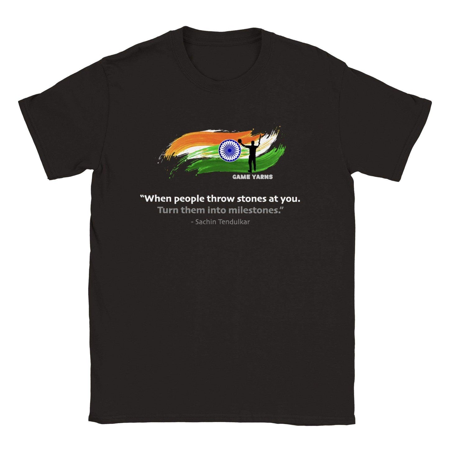 Sachin Tendulkar Cricket Motivation T-shirt by Game Yarns