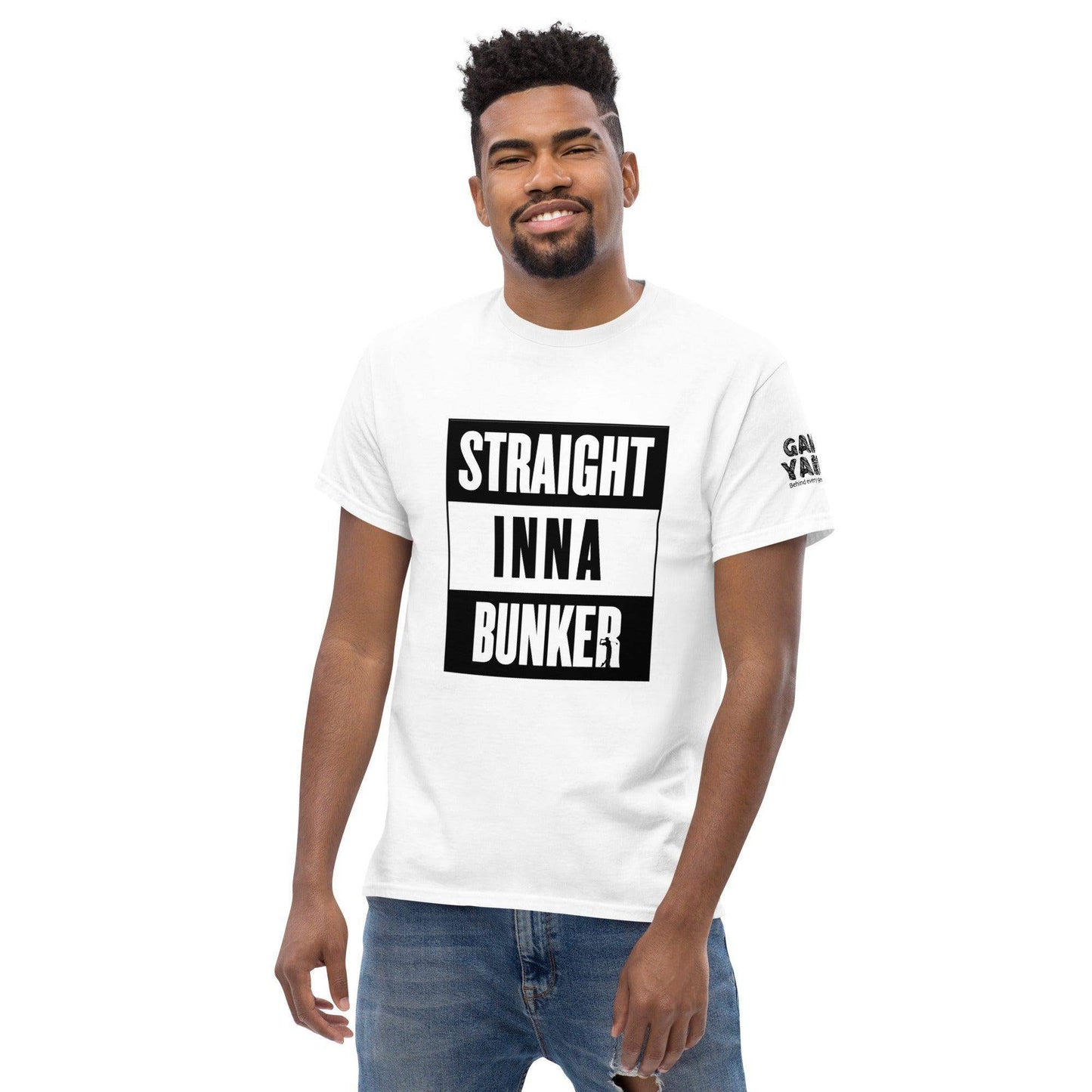 Straight inna Bunker golf t-shirt by Game Yarns