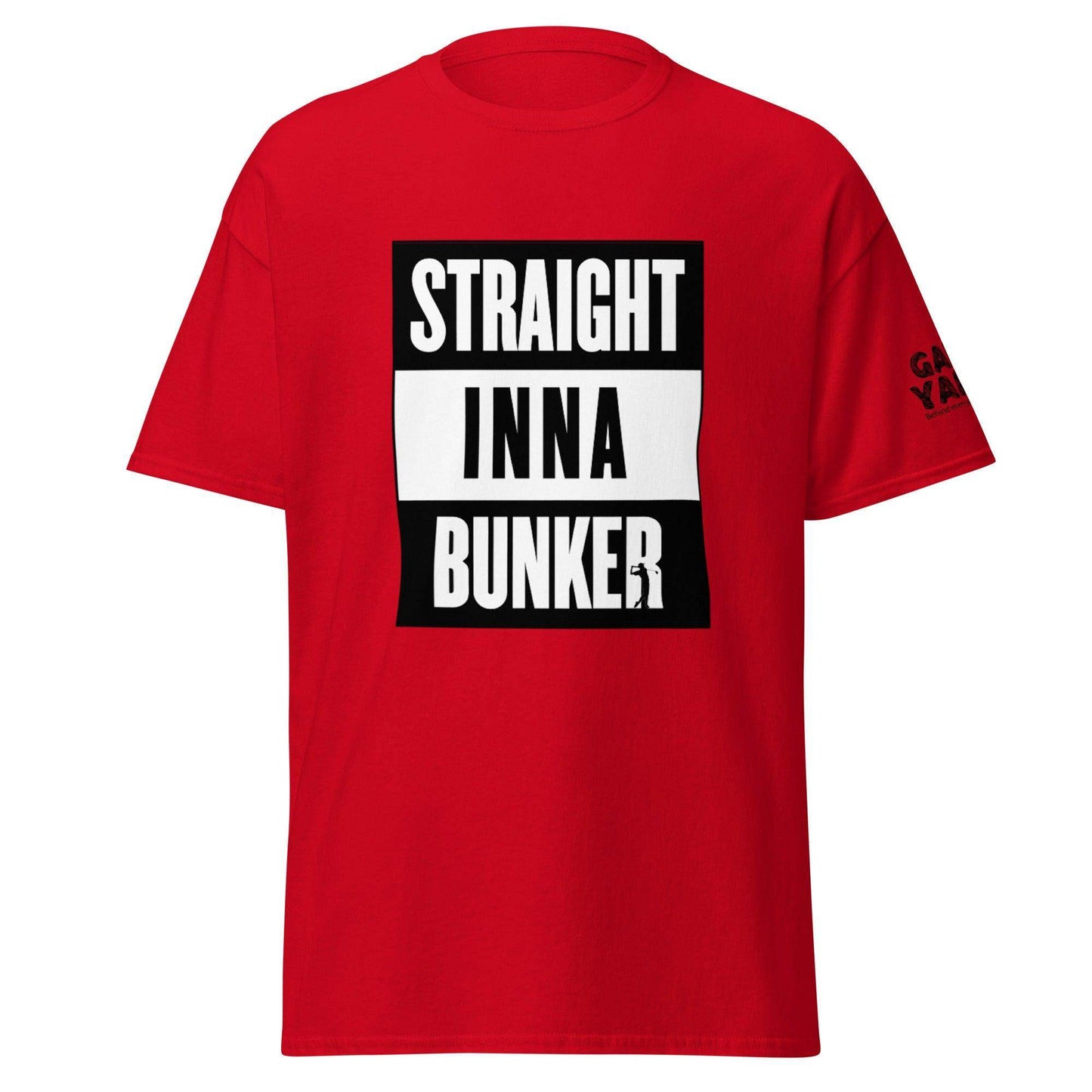 Straight inna Bunker golf t-shirt by Game Yarns