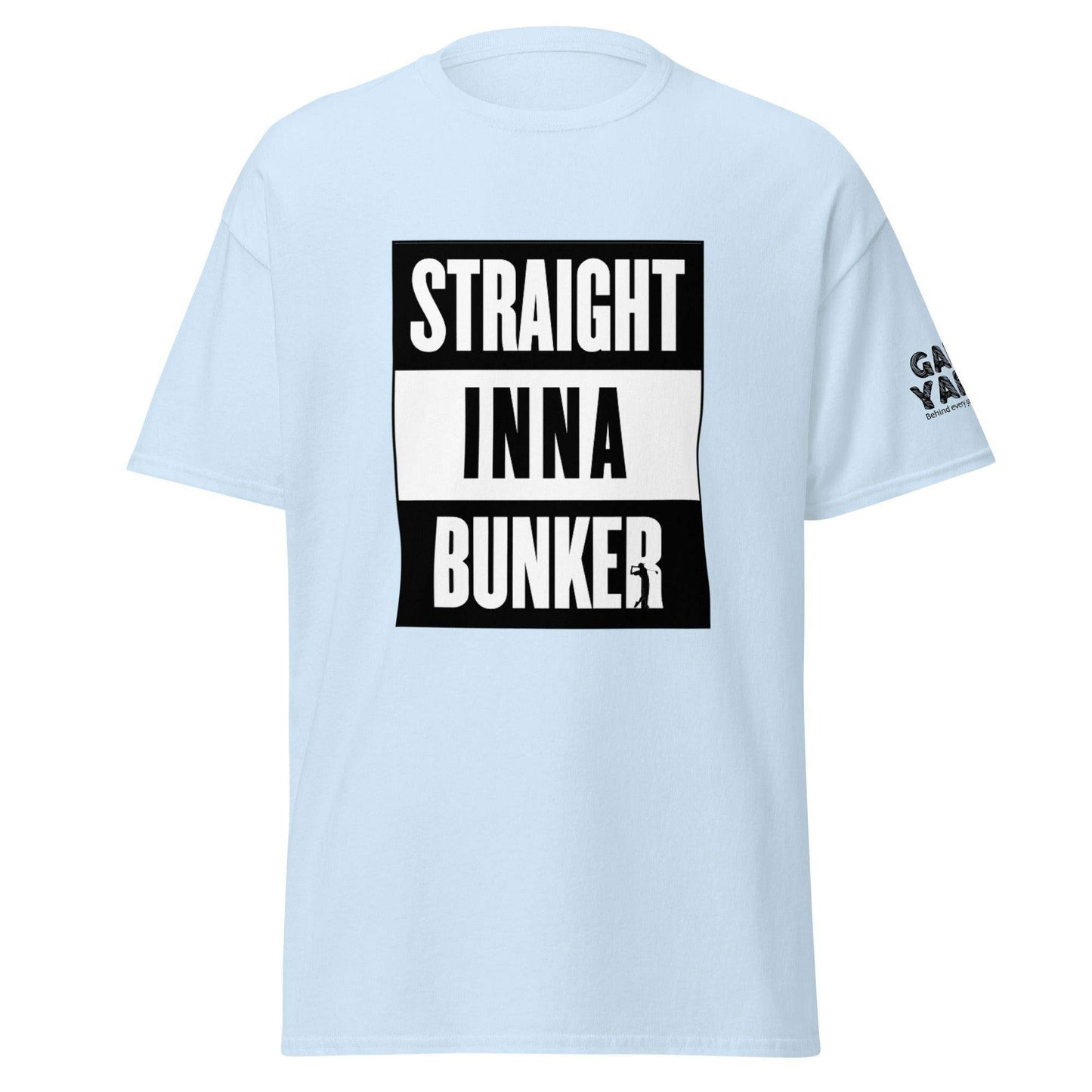 Straight inna Bunker golf t-shirt by Game Yarns