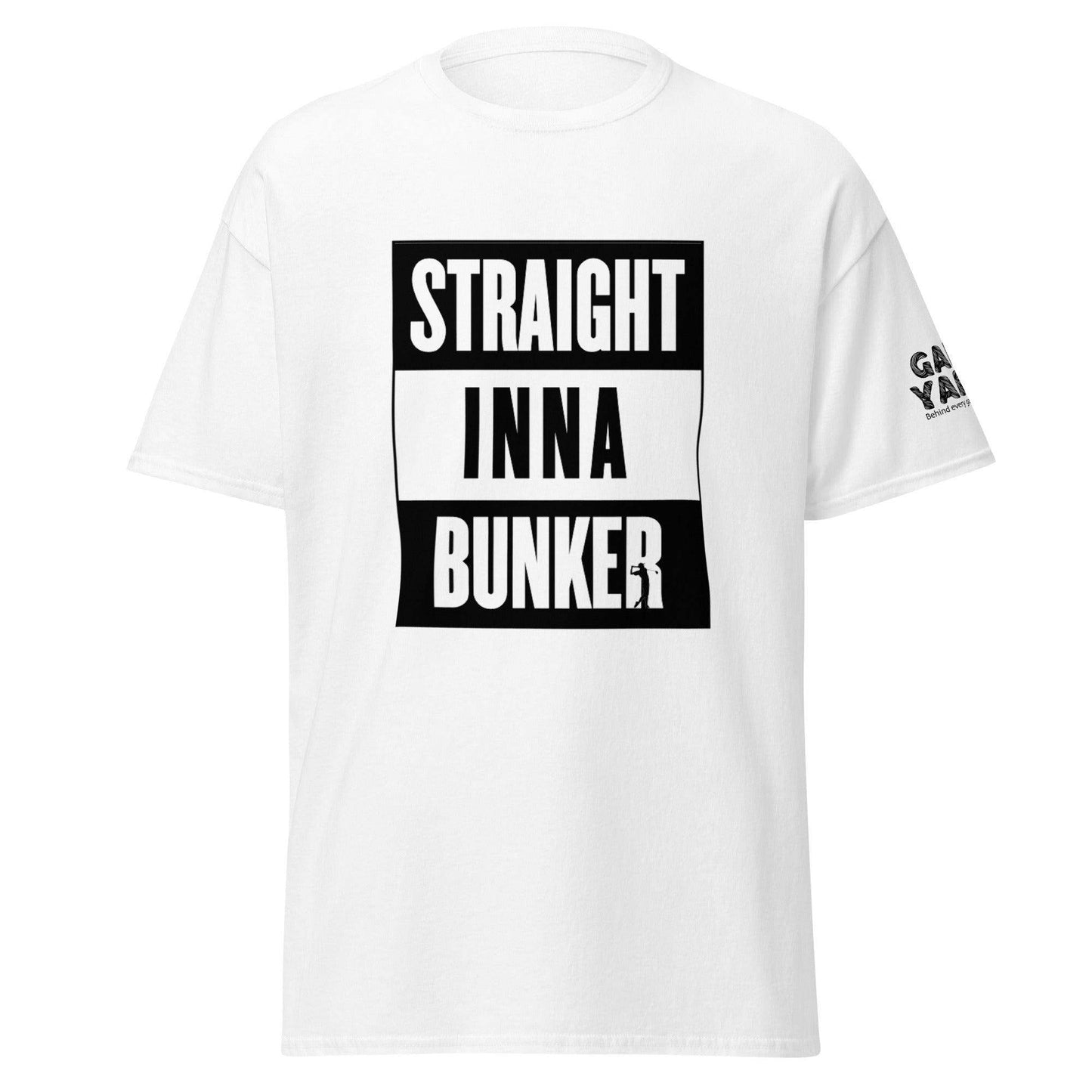 Straight inna Bunker golf t-shirt by Game Yarns