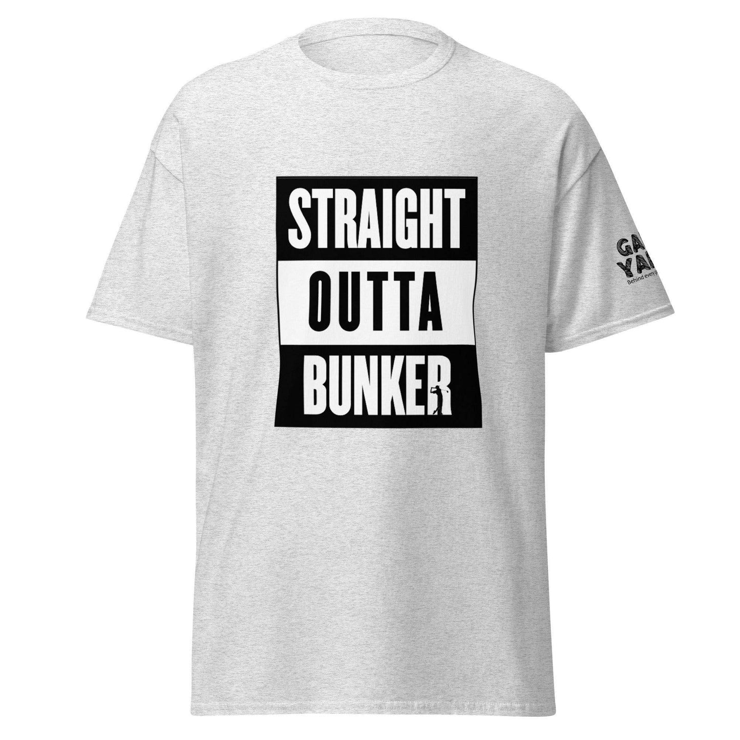 Straight Outta Bunker golf t-shirt by Game Yarns