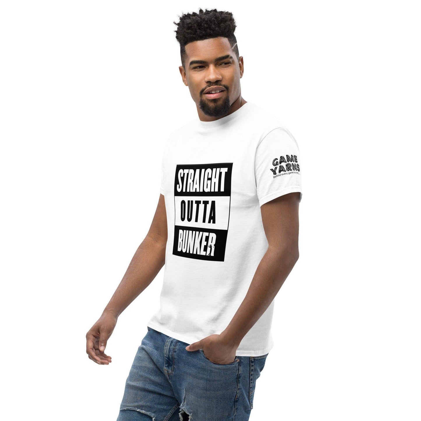 Straight Outta Bunker golf t-shirt by Game Yarns