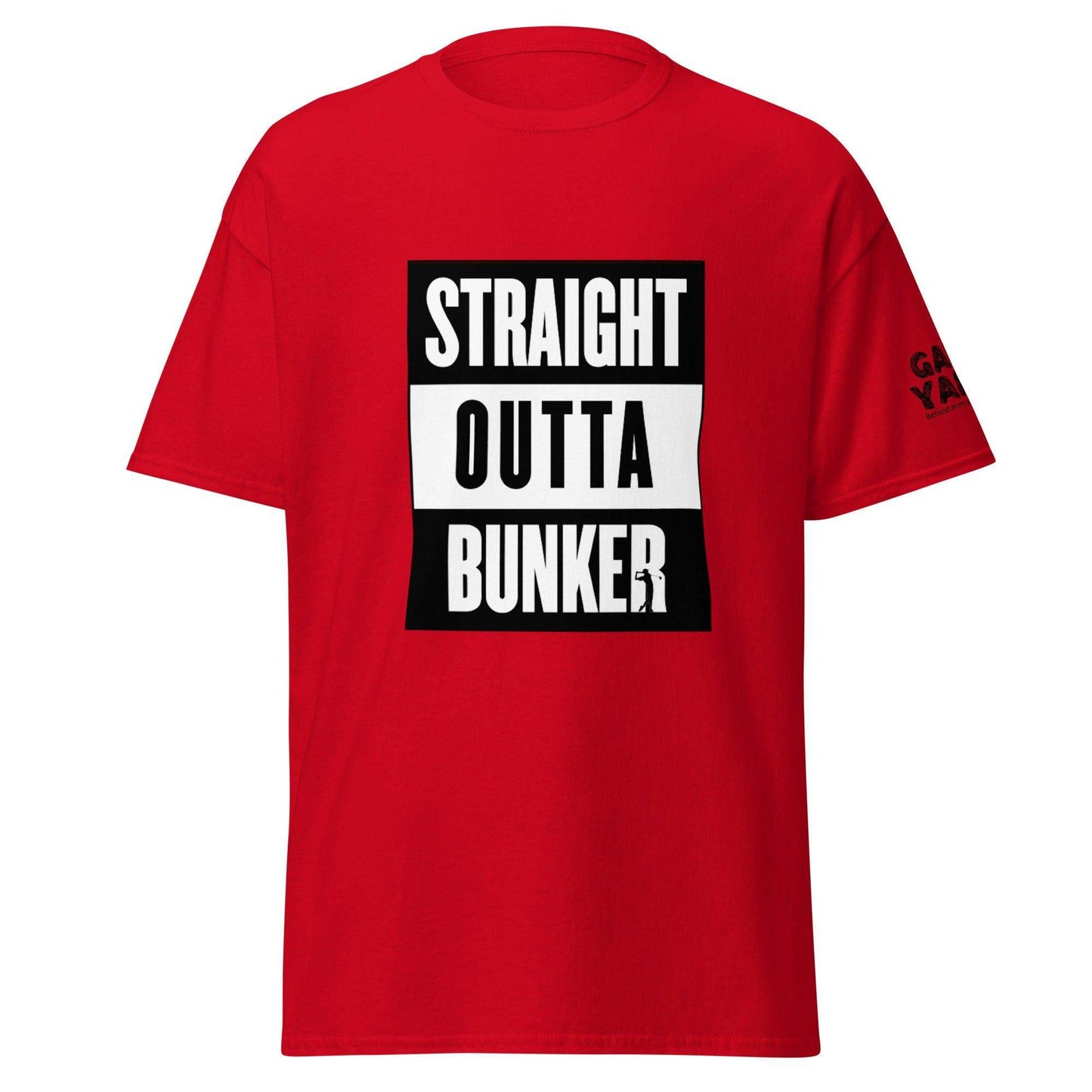 Straight Outta Bunker golf t-shirt by Game Yarns