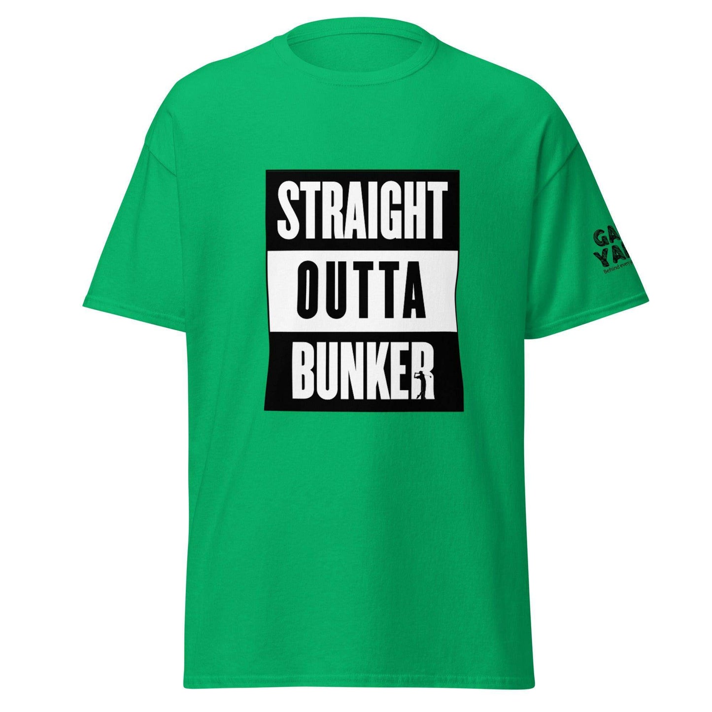 Straight Outta Bunker golf t-shirt by Game Yarns