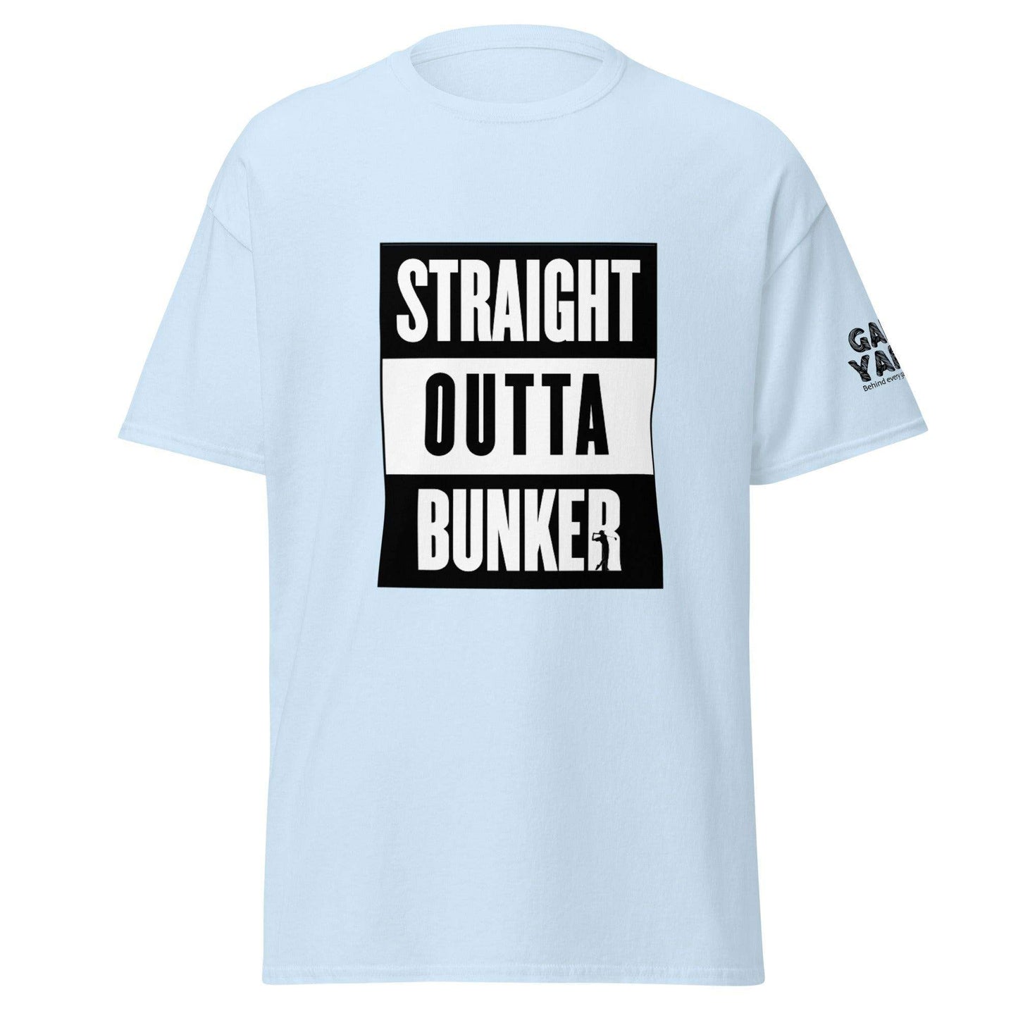Straight Outta Bunker golf t-shirt by Game Yarns