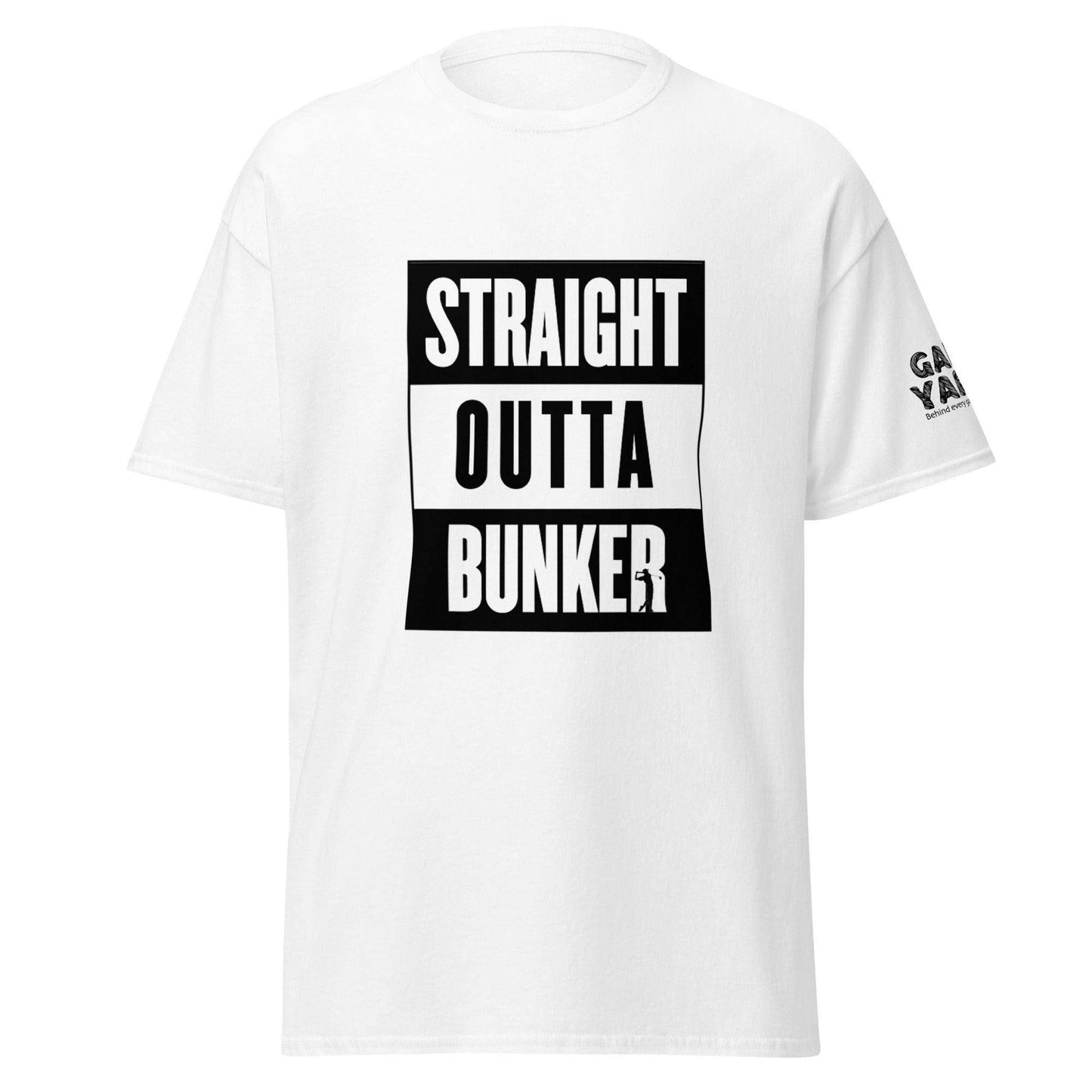 Straight Outta Bunker golf t-shirt by Game Yarns