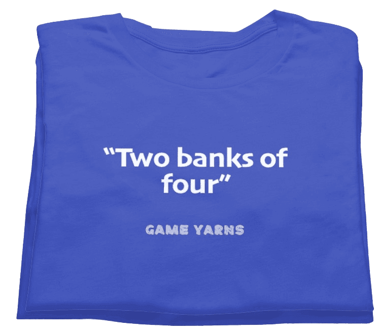 Sunday League Series Banks of 4 T-shirt Game Yarns