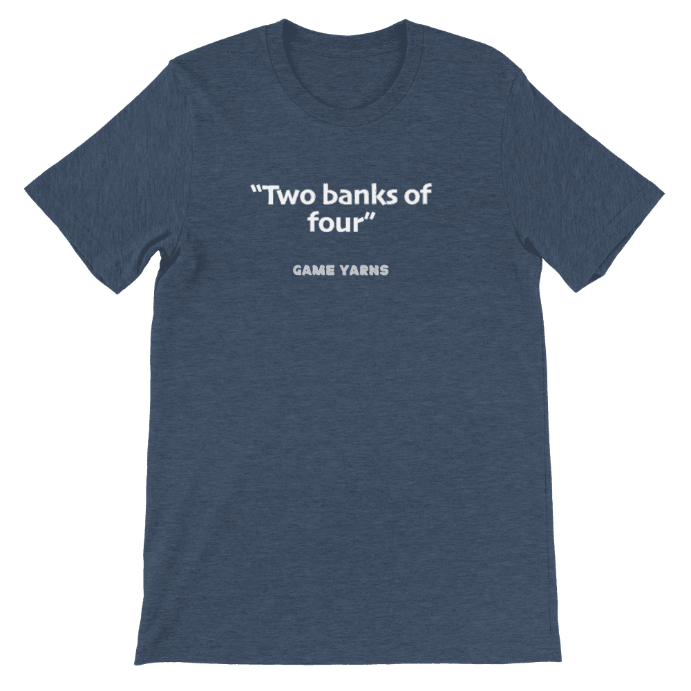 Sunday League Series Banks of 4 T-shirt - Game Yarns