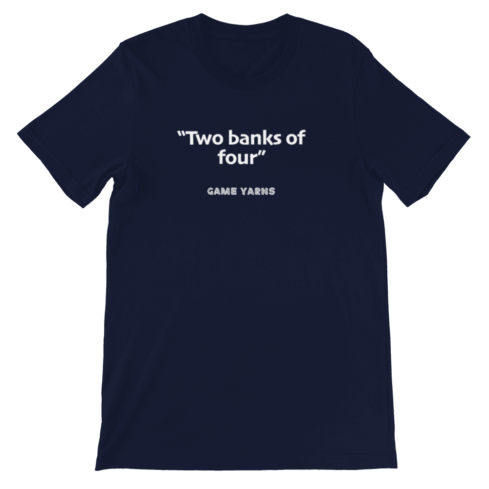 Sunday League Series Banks of 4 T-shirt - Game Yarns