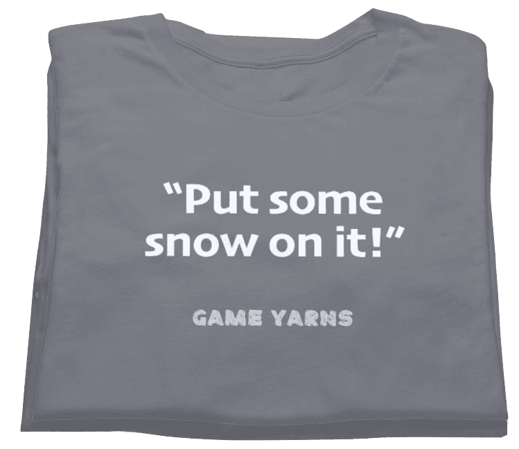 Sunday League Series Snow T-shirt Game Yarns