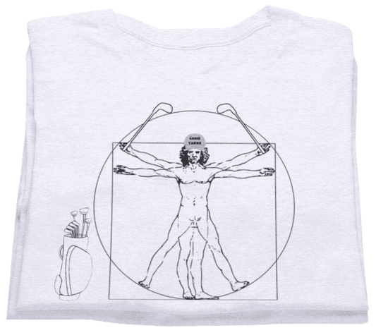 Vitruvian Golfer t-shirt by Game Yarns