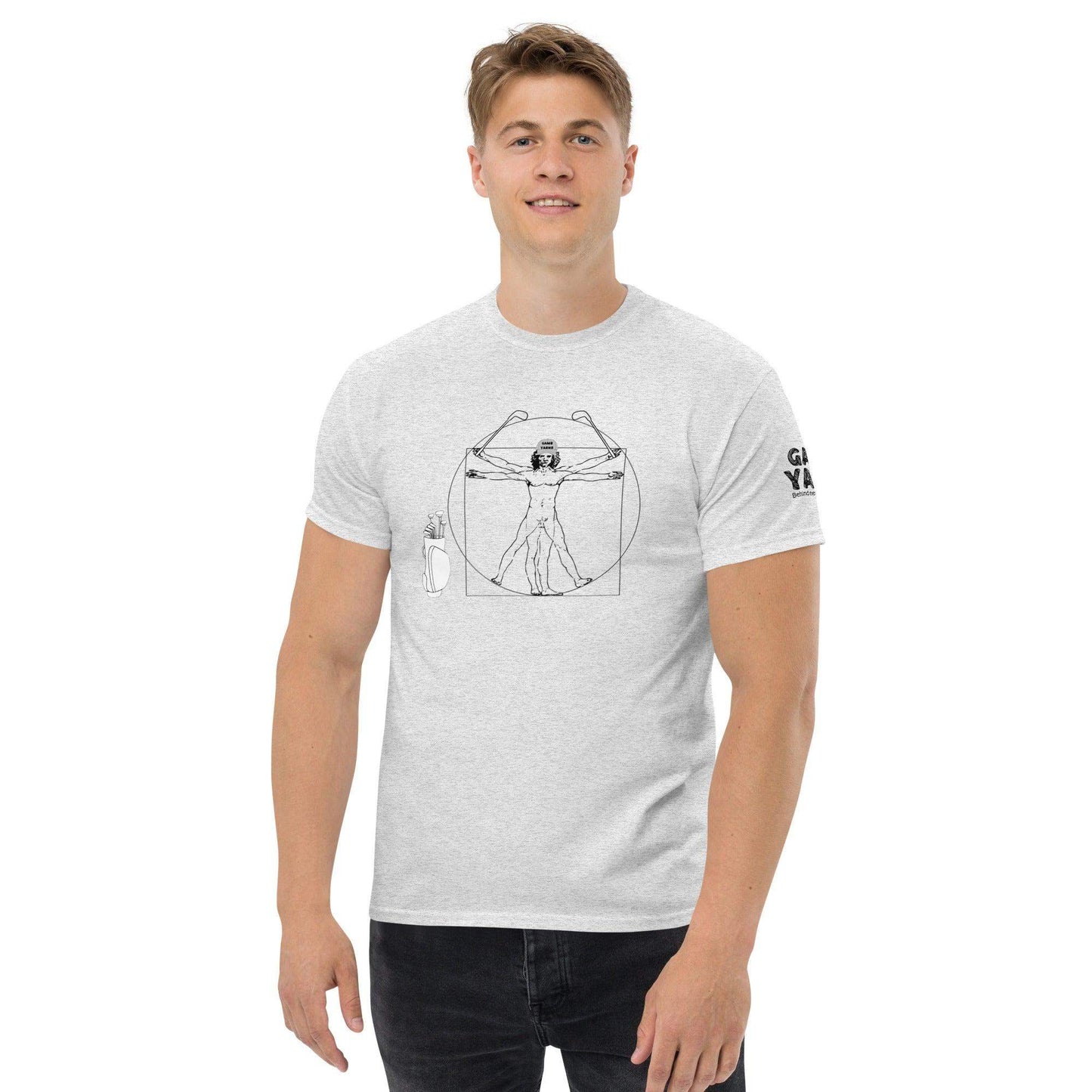 Vitruvian Golfer t-shirt by Game Yarns