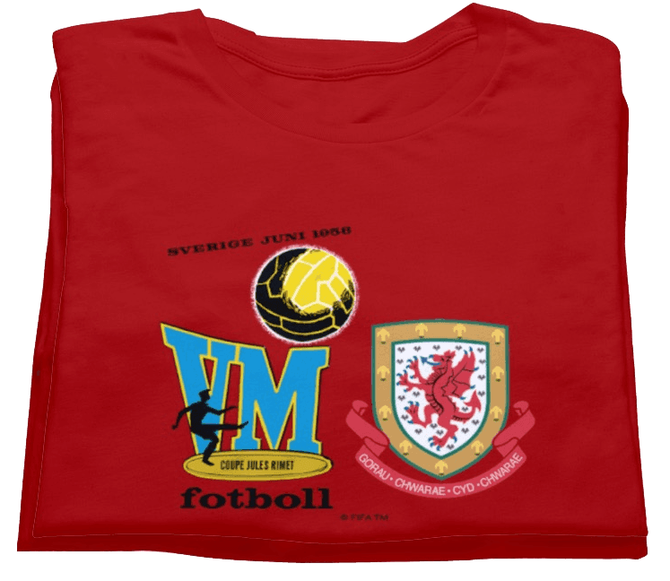 Wales 1958 World Cup Sweden t-shirt by Game Yarns