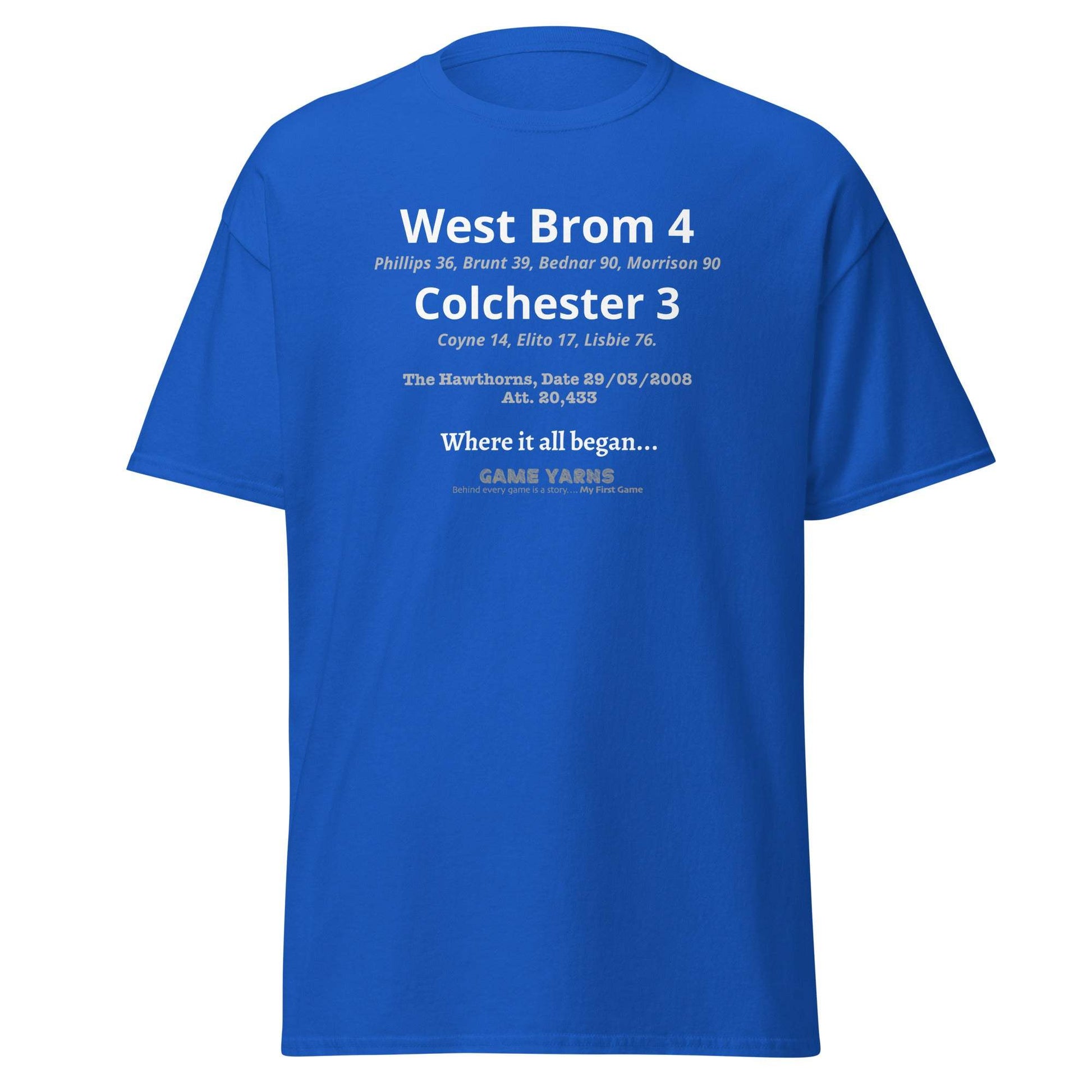 West Brom 4 Colchester 3 My First Game - Game Yarns